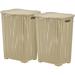 Superio Wicker Laundry Hamper Plastic in White | 23.25 H x 17 W x 14 D in | Wayfair 318-2