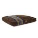 Carolina Pet Company Striped Washable Pet Bed Polyester in Brown | Small (28" W x 20" D x 4" H) | Wayfair 0PP0001-YAR