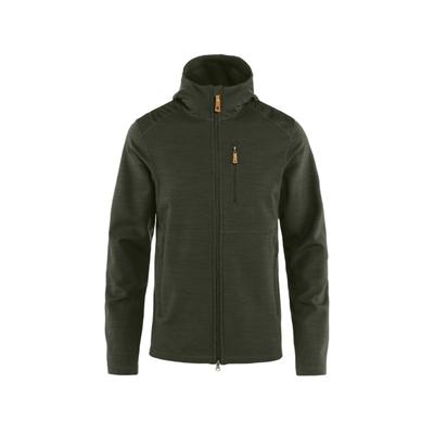 Fjallraven Keb Fleece Hoodie - Mens Deep Forest Ex...