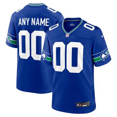 Seattle Seahawks Nike Game Throwback Ausweichtrikot - Personalisiert - Herren Image