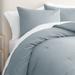 GAIAM Relax Garment Washed Ribbed 3pc Comforter Set Polyester/Polyfill/Cotton Percale in Gray | Queen | Wayfair 840380904679