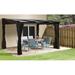 Sojag Sutton 12 Ft. W x 10 Ft. D Aluminum Patio Gazebo Aluminum/Hardtop/Metal in Gray | 95.67 H x 144.29 W x 117.52 D in | Wayfair 500-9165371