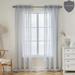 Gracie Oaks Romaldas Linen Curtain Linen in Gray/Brown | 84 H x 54 W in | Wayfair 410E346230E74C4A97F4E636D1F140B8