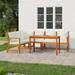 Latitude Run® 6 - Person Seating Group w/ Cushions Wood in Brown | Outdoor Furniture | Wayfair A5F7BA4CC9B74AFE845D854E4E6629DB