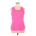 Zone Pro Active T-Shirt: Pink Solid Activewear - Women's Size 1X