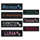 2 PCS Personalized Dog Name Tag 6 Colors Pet Harness Custom Labels Removed Stickers ID Dog Chest