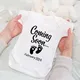 Baby Coming Soon 2024 Baby Announcement Newborn Bodysuit Summer Baby Romper Pregnancy Reveal Clothes