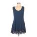 Vine Street Casual Dress - DropWaist: Blue Dresses - Women's Size Medium