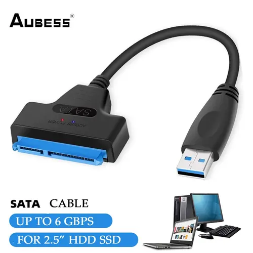 Sata zu USB 3 0/2 0 Kabel bis zu 5 Gbit/s für 2 5 Zoll externe Festplatte SSD Festplatte Sata 3 22