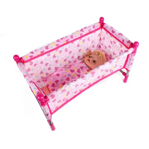 Baby Puppe Krippe Bett Modell Simulation Möbel Modell für 9-12 zoll Puppe Kinder Pretend Spielen