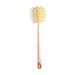 Noarlalf Bathroom Accessories Loofah Back Scrubber Long Handle Shower Body Brush with Soft Mesh Sponge for Women Skin Exfoliating Bath Massage Bathroom Set 35*8*5