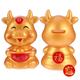 Bank Piggy Cowox Saving Decorative Ornament Pot Animal Cattle New Year Figurine Zodiac Nursery Cion Kids Money
