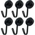 Coat Hooks Wall Mounted 6pcs Magnetic Hooks 30LB Powerful Heavy Duty Magnet Hanger Wall Hanging Magnet Hooks Magnetic Base Home Storage Organization Key Hooks Wall Mounted (Size : United States)