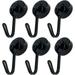 Coat Hooks Wall Mounted 6pcs Magnetic Hooks 30LB Powerful Heavy Duty Magnet Hanger Wall Hanging Magnet Hooks Magnetic Base Home Storage Organization Key Hooks Wall Mounted (Size : United States)