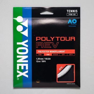Yonex POLYTOUR Rev 16L 1.25 Tennis String Packages White
