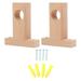 2Pcs Household Curtain Rod End Decorative Curtain Rod Support Bracket Rod Holder