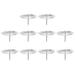 10pcs Metal Candle Holders Simple Candle Holder Home Round Candle Fixing Holder