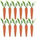 12pcs Simulated Fake Carrot Craft Carrot Vegetable Fake Carrot Decoration