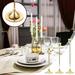 Perfect Deco! JIASEN Metal Candle Holder Simple- Alloy Candle Holder Ornaments Brass Candle Holder Wedding Props Creative Candle Holder