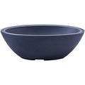 Delano Oval Planter Double-Walled Plant Pot 24 x 17 (Midnight Blue)