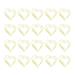 Paper Metal Heart Clip Book Clips Clip Clips Shape Golden Shaped Gold Creative Clamp Clamp Stationery