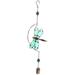 Luminous Wrought Iron Wind Chimes Hanging Wind Bell Outdoor Indoor Dragonfly Shaped Ornaments Home Car Decoration Birthday Gift (Dragonfly Wind Chime)