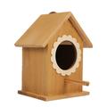 Bird House Hanging Wooden Birdhouse Decorative Birdhouse Feeder Box Nesting Mini Outside Birdhouses Cage Unfinished