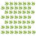 NUOLUX 30pcs Artificial Bamboo Leaves Fake Bamboo Leaf Stems Fake Bamboo Leaves Decorations for Home Restaurant