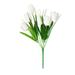 Yubnlvae Artificial Flowers Artificial Flowers 1Pc 6 Fork 6 Heads Tulips Artificial Silk Flowers White Artificial Flowers