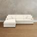 Addison Upholstered Sectional Collection - Build Your Own, Sectional Corner, Sectional Corner/Textured Chenille Snow - Grandin Road