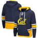Men's Colosseum Navy Cal Bears Lace Up 3.0 Pullover Hoodie