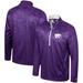 Men's Colosseum Purple Kansas State Wildcats The Machine Half-Zip Jacket