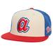 Men's Mitchell & Ness Cream/Red Atlanta Braves National League Centennial Homefield Fitted Hat