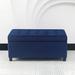 Adeco 35" Tufted Rectangular Storage Ottoman Bench