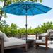 10 ft Patio Umbrella, 3-Tiered Sunshade with Push Button Tilt and Easy-Open Crank, Outdoor Umbrella for Deck, Yard