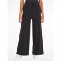 Jogginghose CALVIN KLEIN SPORT "PW - Wide Leg Pant" Gr. L (40), N-Gr, schwarz Damen Hosen Jogginghosen