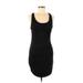 Rag & Bone Casual Dress - Bodycon Scoop Neck Sleeveless: Black Print Dresses - Women's Size 4