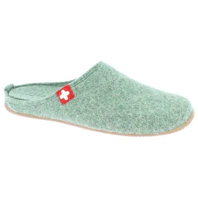 Living Kitzbühel - Pantoffel Filz Schweizer Kreuz - Hüttenschuhe 39 | EU 39 grün Image
