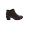 Unstructured by Clarks Ankle Boots: Brown Print Shoes - Womens Size 9 - Round Toe