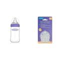 Lansinoh Glas Babyflasche mit NaturalWave Sauger Gr. S, 160 ml & NaturalWave Sauger, Gr. S - langsamer Milchfluss, 2 Stück (1er Pack)