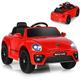 GYMAX Kids Ride on Car, 12V Licensed Volkswagen Beetle Battery Powered Car with Remote Control, Bluetooth, USB, FM, Music, Spring Suspension&Slow Start, Children Electric Vehicle for Girls Boys (Red)