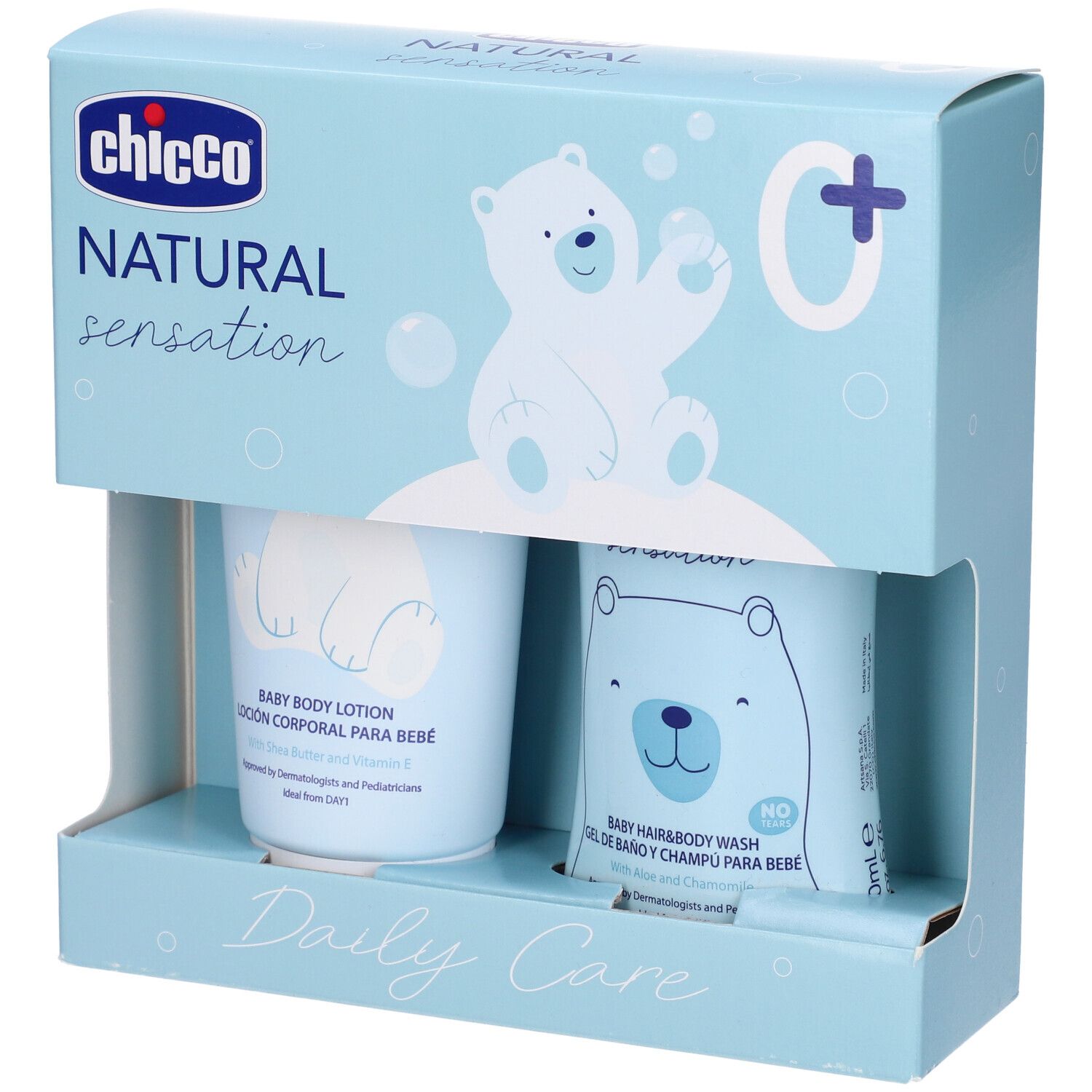 Chicco Natural Sensation Baby Crema Corpo + Detergente e Capelli 1 pz