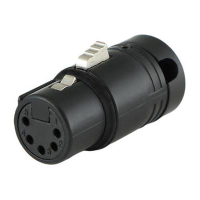 Cable Techniques Low-Profile Right-Angle XLR 5-Pin Female Connector with Adjustable Exit (La CT-AX5FL-K