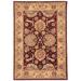 Brown 60 x 0.5 in Indoor Area Rug - Safavieh Persian Court Hand-Tufted Silk/Tan Area Rug Silk/Wool | 60 W x 0.5 D in | Wayfair PC413A-5