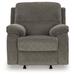 Signature Design by Ashley Scranto Upholstered Recliner Polyester in Gray | 41 H x 37 W x 40 D in | Wayfair 6650225