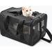 Home Decor Travel Soft Sided Portable Bag Pet Carrier in Black | 12.1 H x 17.1 W x 12.1 D in | Wayfair DAGEW113483356