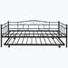 Home Decor Twin Steel Daybed Metal in Black | 29.345 H x 77.415 W x 41.075 D in | Wayfair DAGEW42736846