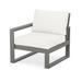 POLYWOOD® Patio Chair w/ Cushions Plastic in Gray/White | 34.4 H x 28.5 W x 32.03 D in | Wayfair 4601LAF-GY152939