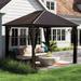 Sojag Dakota 8 Ft. W x 8 Ft. D Aluminum Patio Gazebo Aluminum/Hardtop/Metal in Gray | 12 ft. x 10 ft | Wayfair 500-9165029