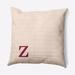 Wade Logan® Auggie Modern Monogram Indoor/Outdoor Throw Pillow Polyester/Polyfill blend in Pink | 18 H x 18 W x 7 D in | Wayfair